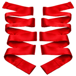 Scarlet Red Satin Sash Set