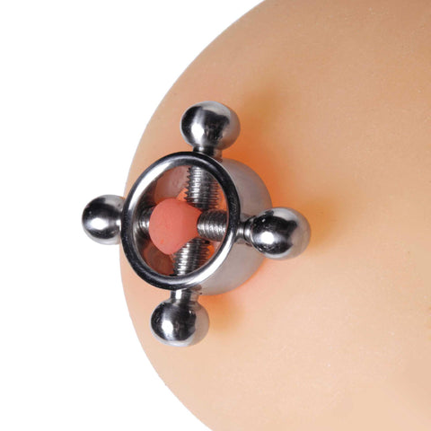 Stainless Steel Rings of Fire Nipple Press Set