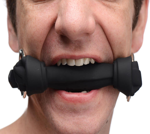 Silicone Bone Gag - Black