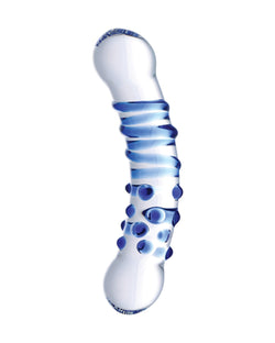 Blu Dual Ended Glass Dildo