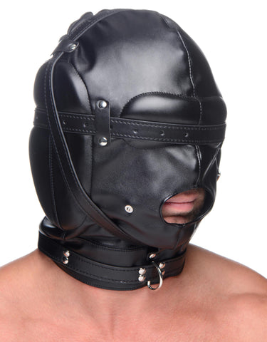 Bondage Hood with Breathable Ball Gag