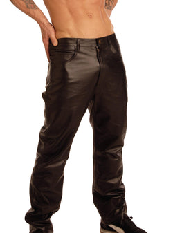 Mens Leather Pants- 34 Inch Waist