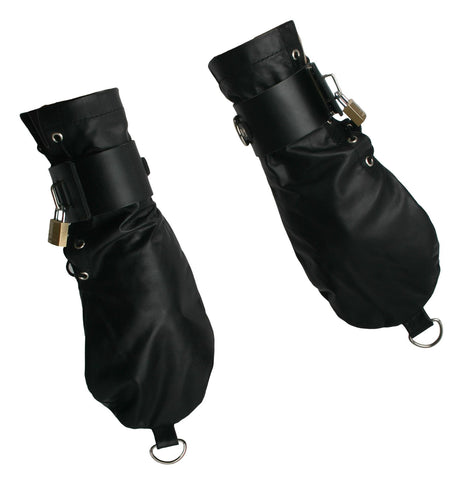 Strict Leather Bondage Mittens